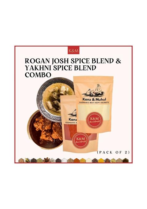 Kanz & Muhul Kashmiri Roganjosh Spice Mix (80 Gm), Ready To Use Easy Cook Instant Rogan Josh Gravy, Cook, 3 Step Chiken Mutton Curry Recipe, Gravy Masala, Mix, Fresh Ingredients Spices, No Colours Or Flavours 80 Grm Pack Of 2