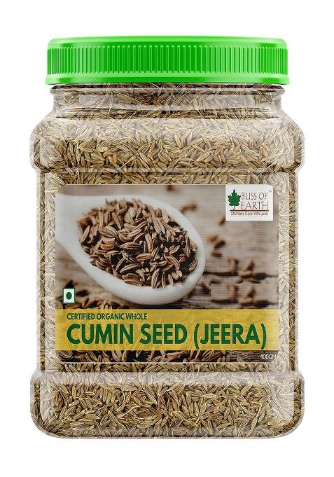 Bliss Of Earth 400Gm Certified Organic Sabut Jeera