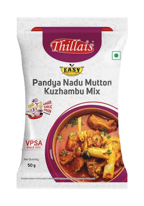 Thillai'S Pandiyanadu Mutton Kuzhambu Mix - 50G Kulambu Masala Pack Of 1