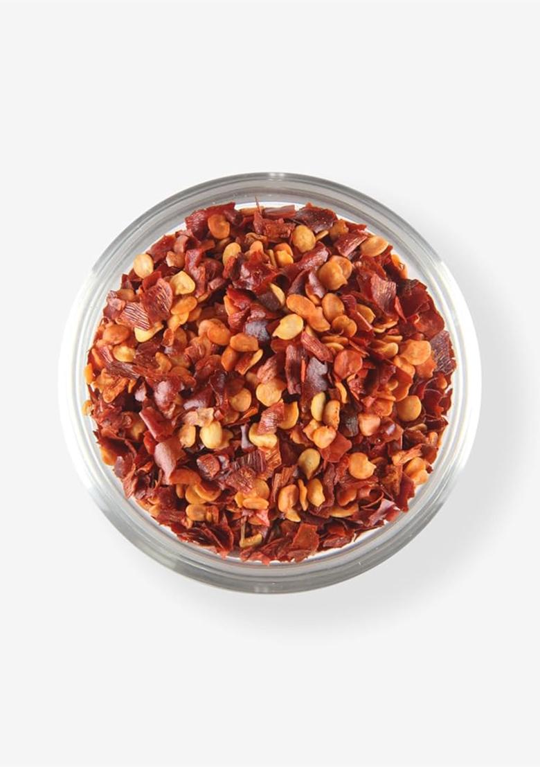 The Chef Co. Chilli Flakes, | Crushed Red Pepper Added To Pizza, Noodles Pasta, Soups, And More No Artificial Flavours & Colours-110 Gram (Pack Of 1)