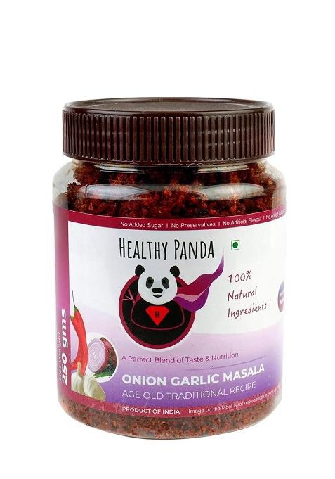 Healthy Panda Onion Garlic Masala Kanda Lasun Masala, Khara, Lasoon Desi Ghati - 250 Grams