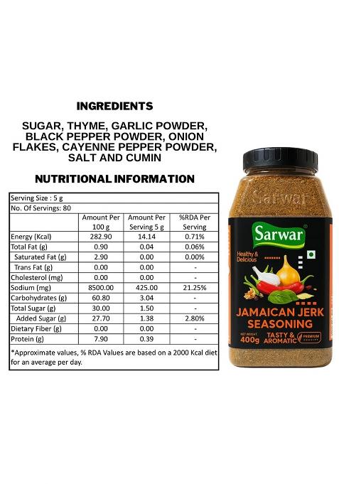Sarwar Jamaican Jerk Seasoning