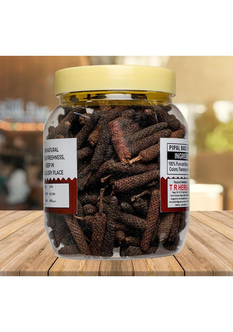 Trh Premium Long Pepper | Pipal Badi Pippali Pipali Peepali Pimpali Pippilli Pippalu Hippali Piper Longum Whole (Pipli, Badi, Pippali), Black (100 Gm)