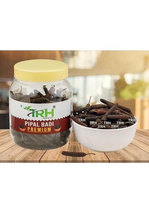 Trh Premium Long Pepper | Pipal Badi Pippali Pipali Peepali Pimpali Pippilli Pippalu Hippali Piper Longum Whole (Pipli, Badi, Pippali), Black (100 Gm)