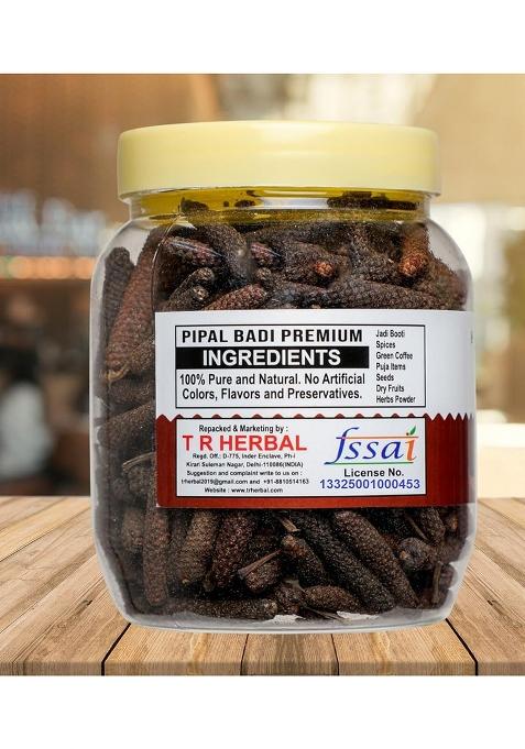Trh Premium Long Pepper | Pipal Badi Pippali Pipali Peepali Pimpali Pippilli Pippalu Hippali Piper Longum Whole (Pipli, Badi, Pippali), Black (100 Gm)