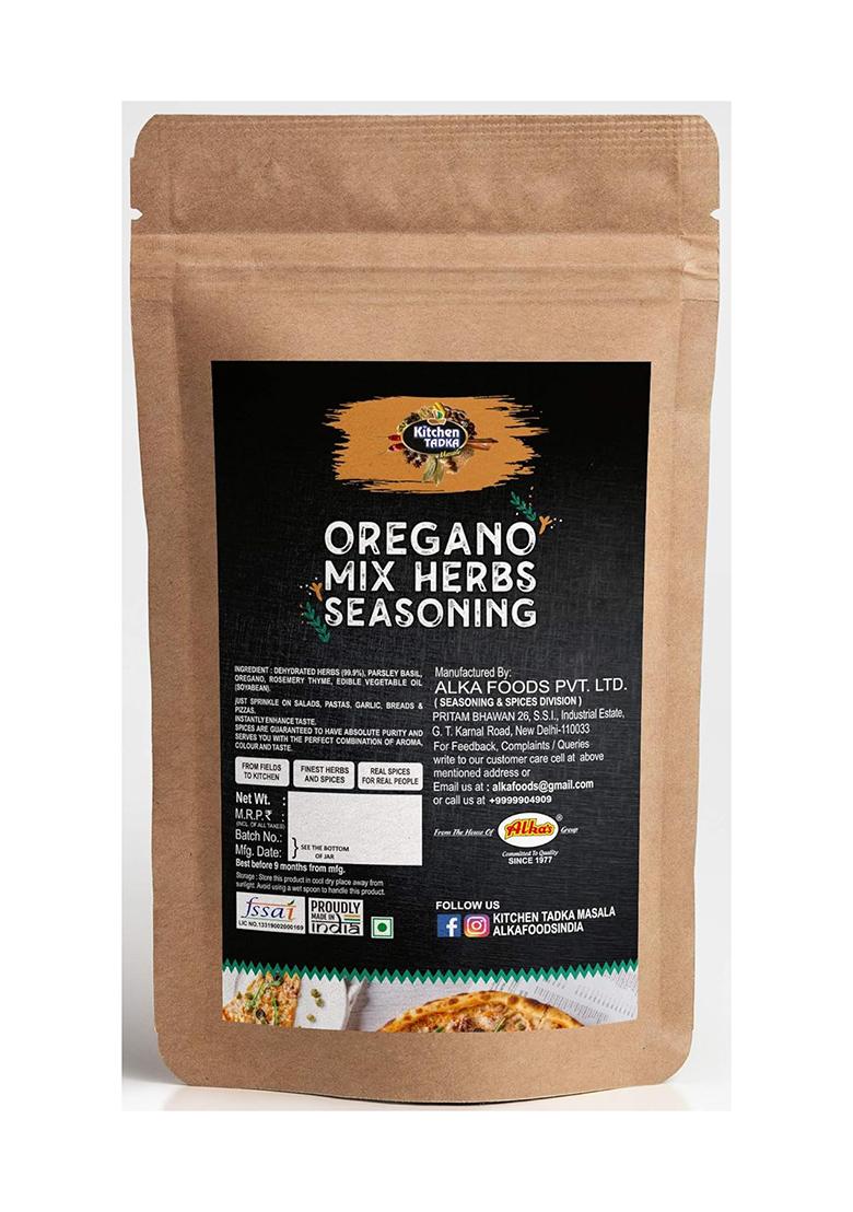 Kitchen Tadka Tadka|Oregano|Mix Herbs|Seasoning|Mixed|Pizza|Pasta|Italian|250Gm