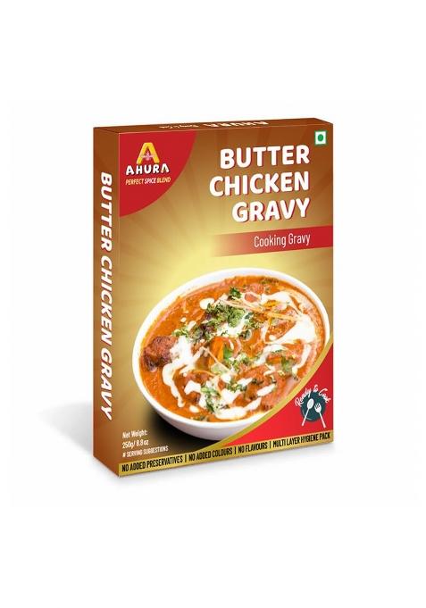 Ahura Spices Butter Chicken Gravy Mix Pouch 250 Gram Spice Pack Of 1