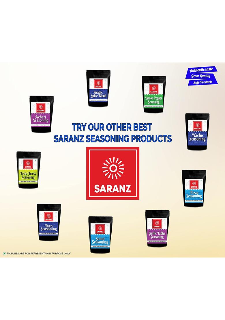 Saranz Aromatic Powder Mix Exotic Seasoning Perfect For Snacks, Appetizers, Savouries |Used In Use Gravies, Soups, Pasta, Rice And Cream Sauces Seasonings-100 Grams Sprinkler Jar
