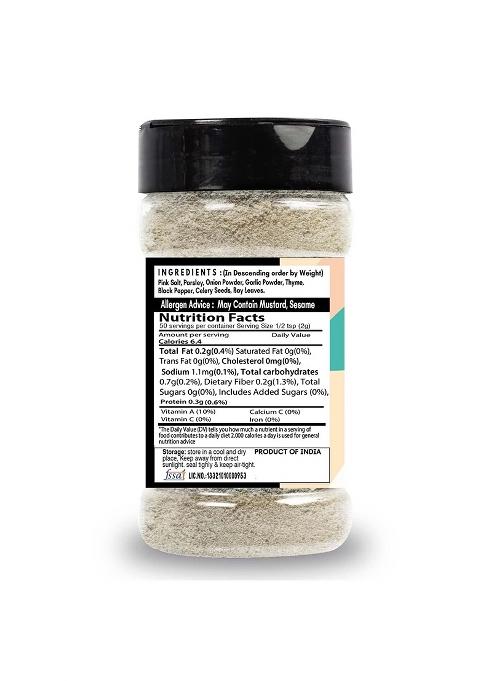 Saranz Aromatic Powder Mix Exotic Seasoning Perfect For Snacks, Appetizers, Savouries |Used In Use Gravies, Soups, Pasta, Rice And Cream Sauces Seasonings-100 Grams Sprinkler Jar