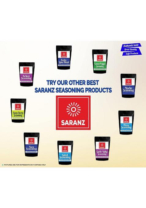 Saranz Aromatic Powder Mix Exotic Seasoning Perfect For Snacks, Appetizers, Savouries |Used In Use Gravies, Soups, Pasta, Rice And Cream Sauces Seasonings-100 Grams Sprinkler Jar