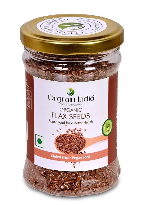 Orgrain India Organic Flax Seeds, 450G (Pack Of 3 * 150G) | For Eating And Weight Loss, Rich In Omega Company-Owned Farmlands