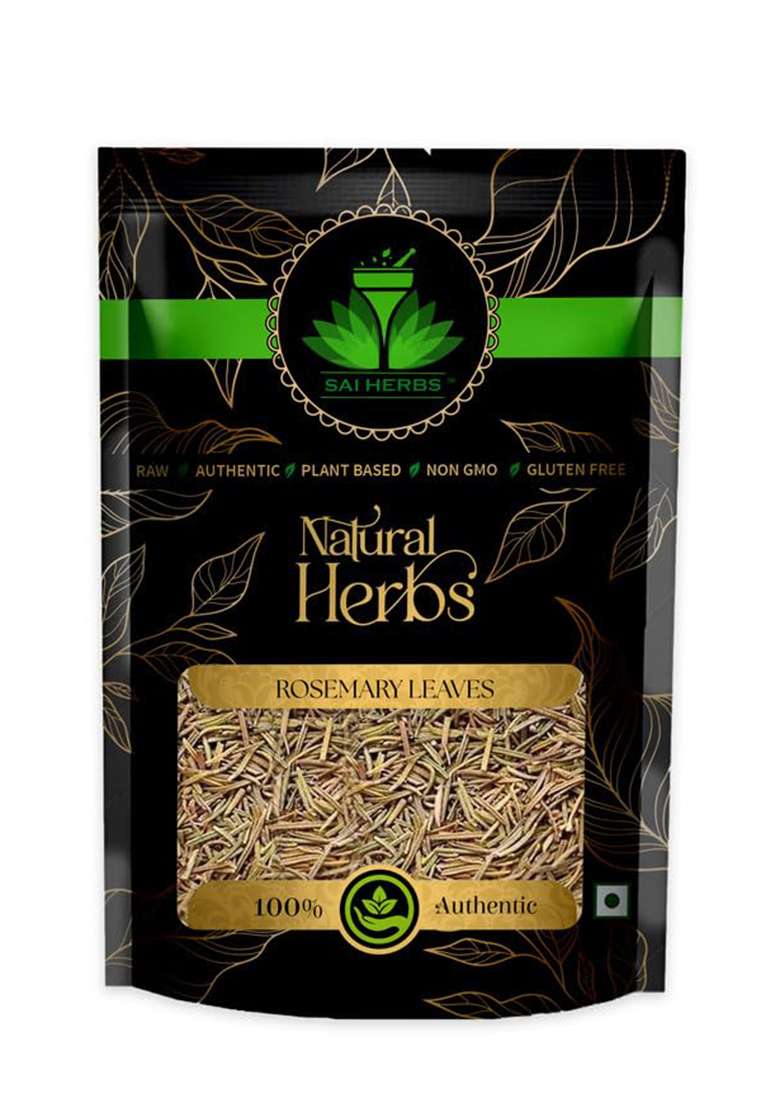 Sai Herbs Rosemary Dry Leaves | Used For Hair Growth Improves Digestion Enhances Memory & Concentration Pure Natural (500 Grams) - Indya