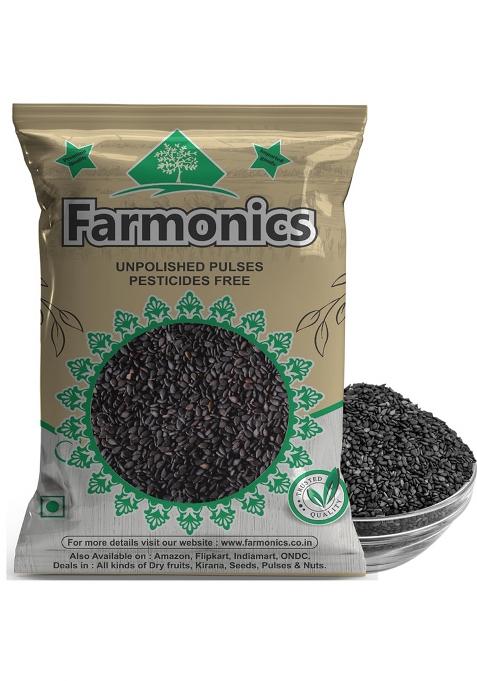 Farmonics Enterprises Black Sesame Seeds | Kaale Till Til For Eating