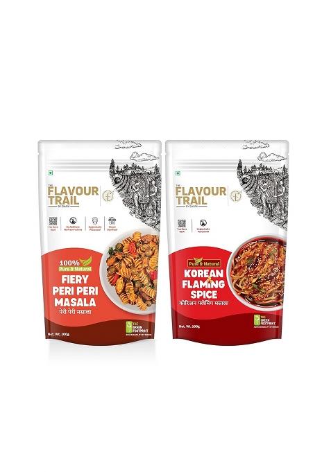 The Flavour Trail By Swani Pure & Natural Combo Of Korean Flaming Spice + Fiery Peri Masala