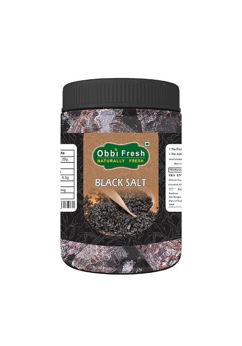 Obbi Fresh Himalayan Black Salt Crystals 750 Gm