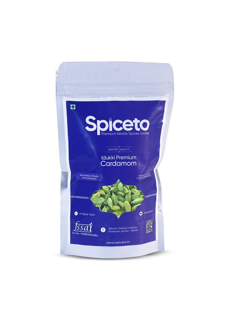 Spiceto Whole Green Cardamom 50G | Farmer-Direct From Idukki Aroma Locked Packaging Free Artificial Colors, Preservatives Latest & Shipping