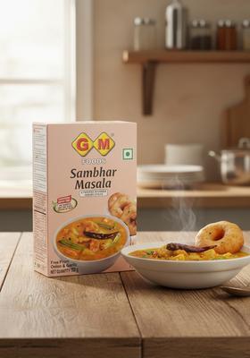 Gm Foods Sambhar Masala Powder 100G | Authentic South Indian Spice Blend For Sambar, Curry & Lentil Soup Seasoning Pure Natural Traditional Taste Homemade Cooking No Preservatives