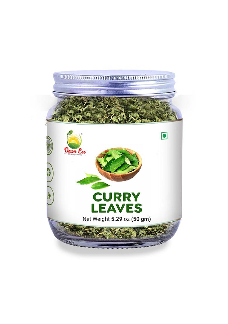 Dawn Lee ( 18Th Century Goodness ) Sun-Dried Curry Leaves 50G | Natural Kadi Patta For Cooking & Seasoning Dry Karipatta With Rich Aroma Anti-Microbial Properties No Additives