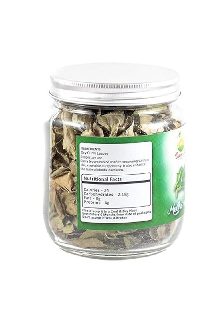 Dawn Lee ( 18Th Century Goodness ) Sun-Dried Curry Leaves 50G | Natural Kadi Patta For Cooking & Seasoning Dry Karipatta With Rich Aroma Anti-Microbial Properties No Additives