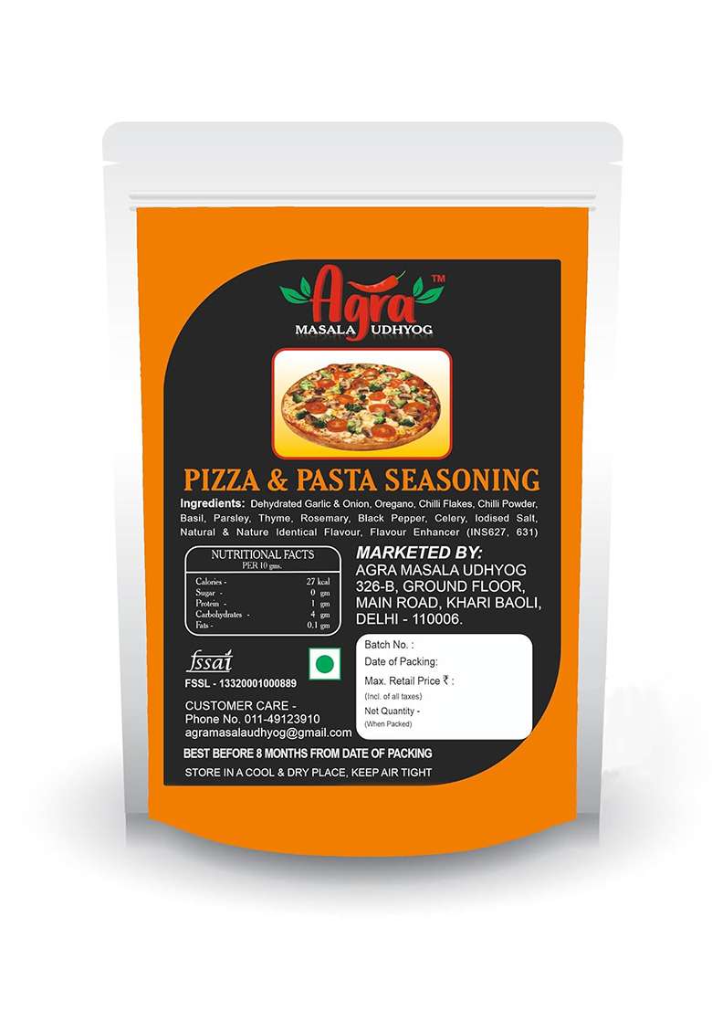 Agra Masala Udhyog Pizza & Pasta Seasoning 1Kg Pouch - Indya