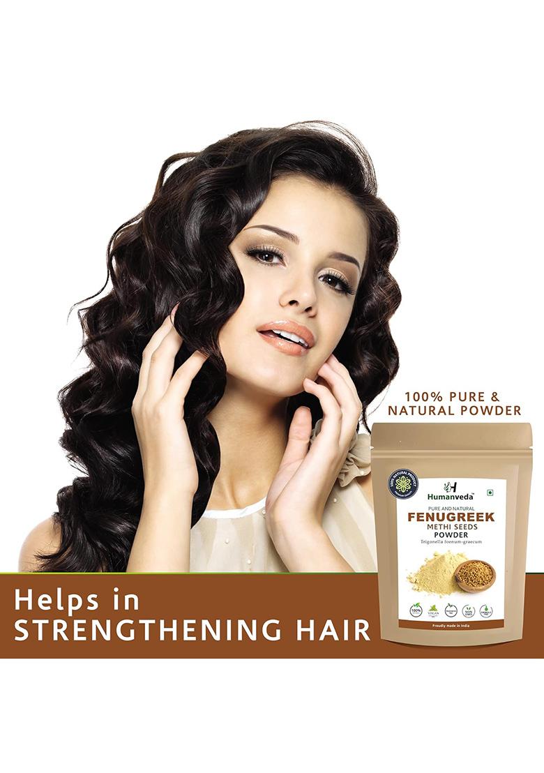 Humanveda Natural & Herbal Fenugreek Seeds Powder (Methi) For Hair Skin Care | 100Gm