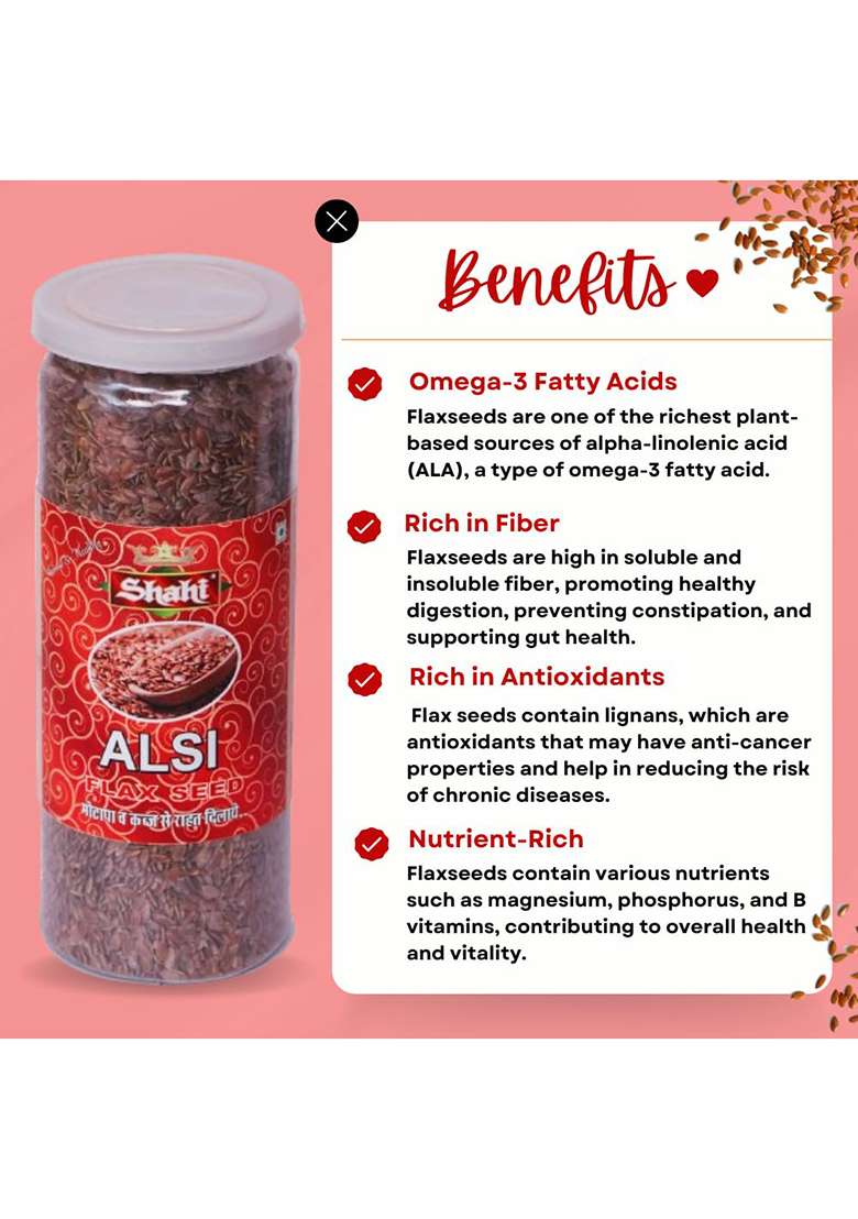 Shahi Organic Premium Roasted Flax Seeds 200G & Dill(Suva) Pack | Alsi Rich In Omega-3 Fiber (Flaxseed) For Hair Growth Sathakuppai Suva/Soowa Dana Aromatic Spice Culinary Delights Digestive Wellness - Indya