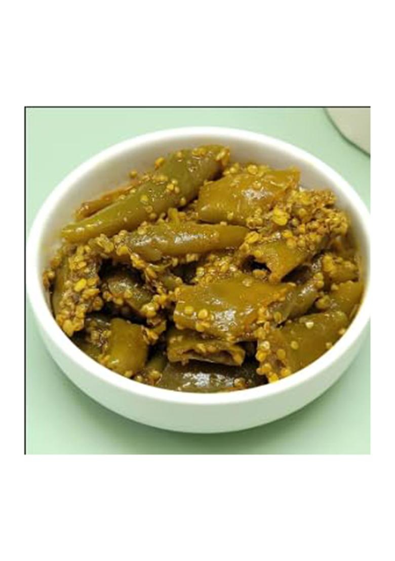 Rajasthan Desi Food Cart Bazaar Rajasthani Home Made Athana Mirch Pickle, Chilli Pickle
