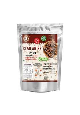 Brew Lab Star Anise Spices Whole | Chakri Phool Badiyan With No Preservatives, Additives Seeds 50G