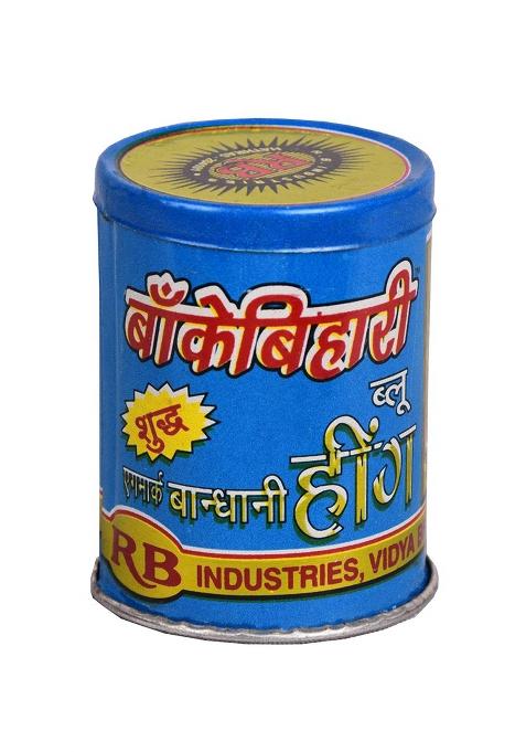 Bankey Bihari Blue Bandhani Hing Powder - 200Gm Heeng | Pack Of 20 Gm X10 Boxes Compounded Asafoetida