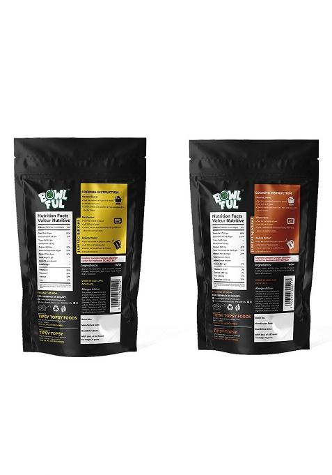 Bowlful Pack Of 2 Jain Hyderabadi Meal Combo 100% Natural Dal Makhani And Veg Biryani Ready To Eat Freeze Dried Food