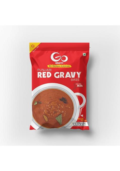 Golers Quick Eat Red Gravy | Instant Punjabi Mix Ready To Cook Indian Food Heat And Meal Pure Veg. 100Gm