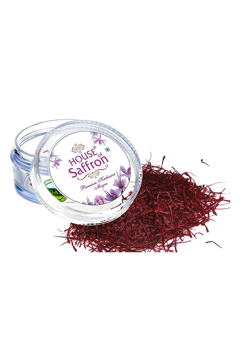 House Of Saffron 5Grams Kashmir Mogra Kesar Premium Original For Pregnant Women, Milk, Cooking, Biryani, Skin, Grade A1+++ Natural All Red Long Threads Pure Real