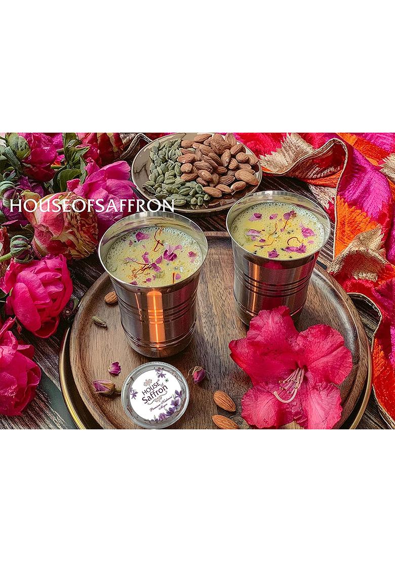 House Of Saffron 5Grams Kashmir Mogra Kesar Premium Original For Pregnant Women, Milk, Cooking, Biryani, Skin, Grade A1+++ Natural All Red Long Threads Pure Real