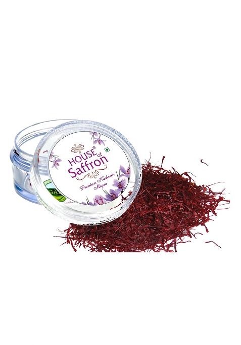 House Of Saffron 5Grams Kashmir Mogra Kesar Premium Original For Pregnant Women, Milk, Cooking, Biryani, Skin, Grade A1+++ Natural All Red Long Threads Pure Real - 5G