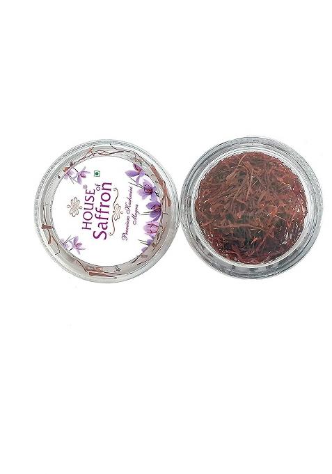 House Of Saffron 5Grams Kashmir Mogra Kesar Premium Original For Pregnant Women, Milk, Cooking, Biryani, Skin, Grade A1+++ Natural All Red Long Threads Pure Real