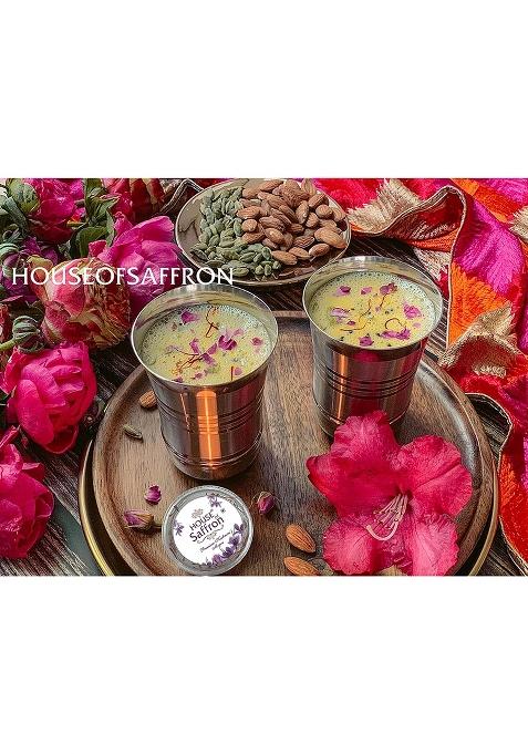 House Of Saffron 5Grams Kashmir Mogra Kesar Premium Original For Pregnant Women, Milk, Cooking, Biryani, Skin, Grade A1+++ Natural All Red Long Threads Pure Real