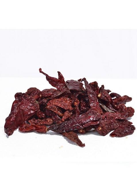 Roods Fresh Kashmiri Red Chilli Whole Dried/Sukhi Lal Mirch)/Stemless/Medium Spicy/Kaddi Byadgi (100 Grams)