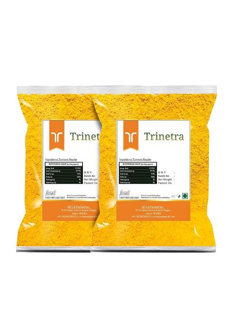 Trinetra Haldi Powder (Turmeric Powder) | Spice For Cooking, Pickles & Home Remedies 1Kg (2 X 500G)