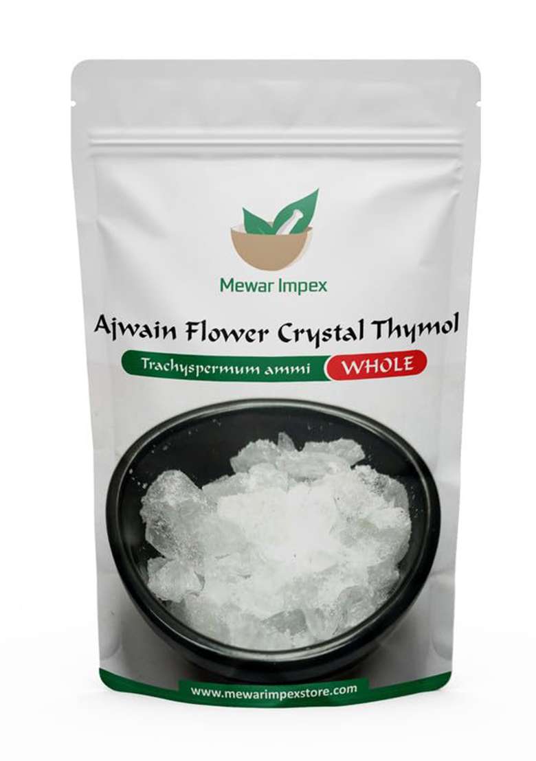 Mewar Impex Ajwain Flower 100 Gm | Thymol Crystals Thymus Vulgaris Ka Phool Joni Guti Yamani Ajamo Vamu Puvvu Waadakki Huvu - Indya