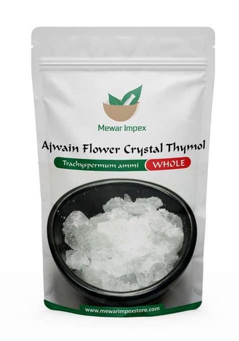 Mewar Impex Ajwain Flower 100 Gm | Thymol Crystals Thymus Vulgaris Ka Phool Joni Guti Yamani Ajamo Vamu Puvvu Waadakki Huvu