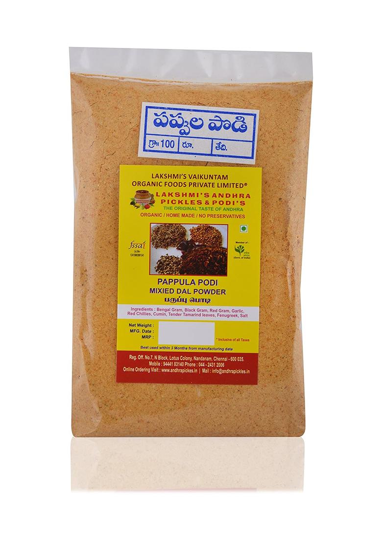 Lakshmi'S Andhra Pickles&Podis Pappula Mixed Dal Spice Powder, 300 G
