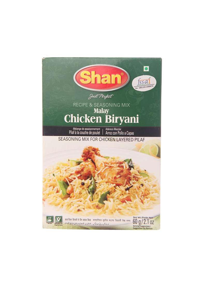Shan Masala - Malay Chicken Biryani, 60G Pack - Indya