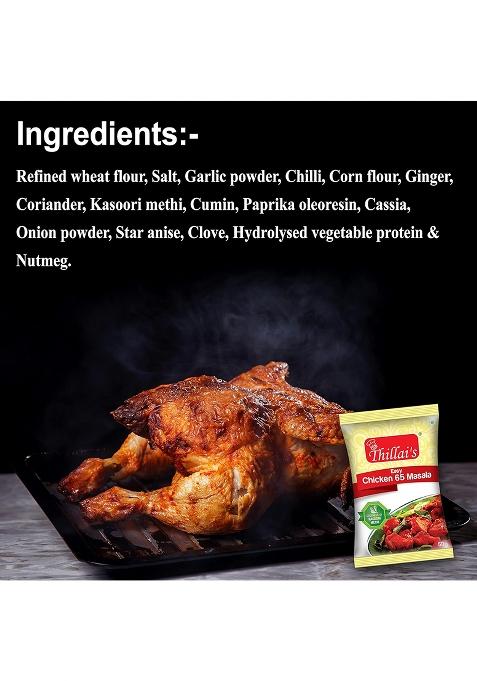 Thillai'S Easy Biriyani Masala Mix & Chicken 65 Combo- 50G (Each Pack Of 3) | To Cook Non-Veg Masalas Blended Spice For Healthy Delicious Flavourful Cooking