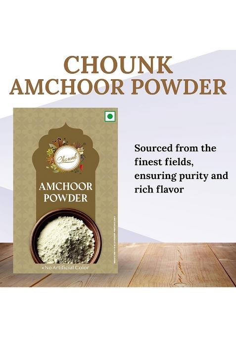 Chounk Natural Amchoor Powder Masala | Dry Mango Powders With No Added Flavors & Preservatives Aam Amchur 700Gm (100 Gram X Pack Of 7)