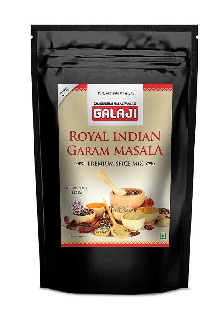 Galaji Royal Indian Garam Masala 100 Grams Homemade Powdered | For Healthy Cooking Ready To Cook All Seasonings Spices Pure & Hygiene Spice Mix