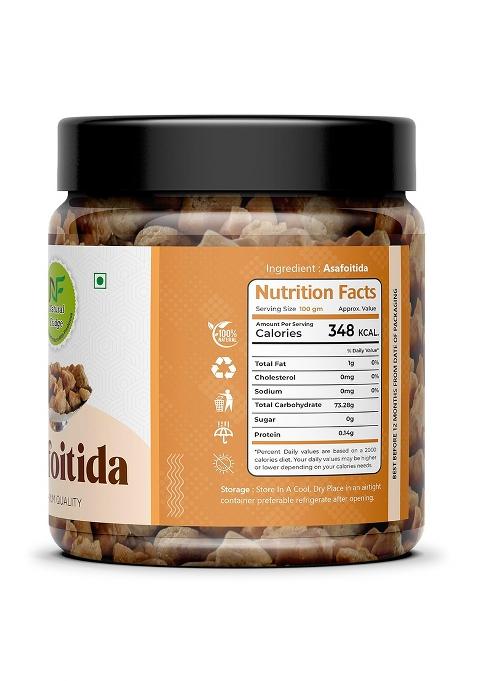 Natural Fridge 100% Pure Asafoetida (Hing) | Anti-Inflammatory Properties & Anti-Ageing Spice (100G)