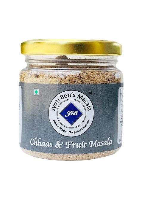 Jyoti Ben'S Chaas (Buttermilk) | Fruit Masala 200G Fresh & Natural Ready To Sprinkle Chhach Powder No Artificial Colour Flavour Added
