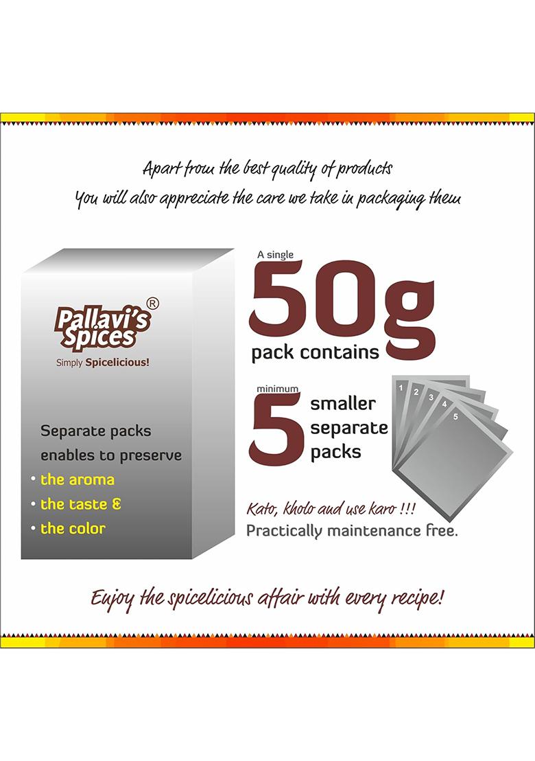 Pallavi'S Spices Kitchen King Masala, Paneer Chole And Masalebhat 200G (Combo Of 4)