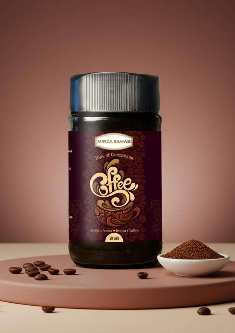 Mirza Sahab Coffee - Medium Roast | Ground Rich Aroma & Smooth Taste 50 Grams - Indya