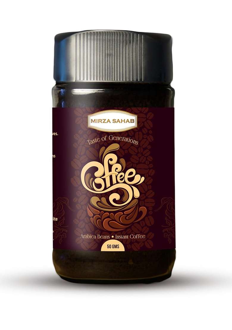 Mirza Sahab Coffee - Medium Roast | Ground Rich Aroma & Smooth Taste 50 Grams - Indya